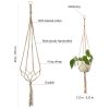Macrame Plant Hanger Vintage Rope Basket Outdoor Pot Holder Flower Garden