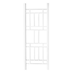 Garden Trellis 28"W x 75"H for Climbing Plants, Vinyl Trellis Indoor Outdoor Plant Support for Vines, Flowers, Vegetables, White