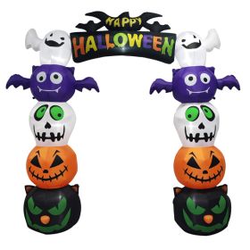 8.2 FT Cute Halloween Inflatables Pumpkin Archway Outdoor Decoration