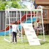 Colorful Multi-Function Steel-Wood Climbing Frame - Colorful