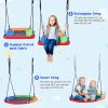 5 in 1 Outdoor Toddler Swing Set for Backyard, Playground Swing Sets with Steel Frame, Multifunction Playsets for Kids with Climbing Ladder