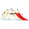 Climbing Dome, for Kids 3 to 9 Years Old, 8FT Geometric Dome Climber with Slide,Jungle Gym Supports 600LBS and Easy Assembly, with Climbing Grip