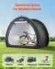 Bike Storage Tent, 4 to 5 Bikes, Outdoor Spacious Bike Storage Tent with Ventilated Window