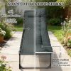 Folding lounge chair, courtyard chair, outdoor chair, gray, (Chair only)