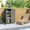 Outdoor storage cabinet, storage platform, dark gray