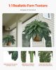 Artificial Ferns, Natural Spread Diameter 43-47 Inch, Large Hanging Artificial Boston Ferns, Fake Plant Wall Decor with 88 Branches