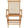 Garden Chair Set of 2 Teak Teak wood Standard Collapsible