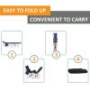 Folding Camping Cots for Adults with Carry Bags, Side Pockets, Outdoor Portable Sleeping Bed for Travel Camp Vocation, Blue