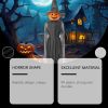 Halloween Pumpkin Witch Ornament Set Festival Outdoor Decoration Light Up Hanging Witch Hat Ghost Outdoor Halloween Yard Porch Decor