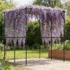 Garden frame, arched greenhouse frame, plant climbing frame, black