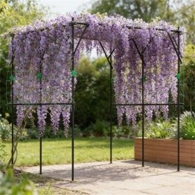 Garden frame, arched greenhouse frame, plant climbing frame, black