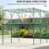 Garden frame, arched greenhouse frame, plant climbing frame, black