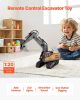 Remote Control Excavator Toy 11 Channel 1:20 Scale RC Excavator Digger for Kids