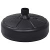 Umbrella Base Black HDPE Plastic Standard Umbrella Base Round