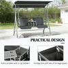 Outdoor swing, porch swing, garden chair, terrace swing chair, gray