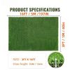 3ft x 16ft Artificial Turf Mat with Drainage Holes. Thick Fake Grass with Rubber Backing, Ideal for Indoor/Outdoor Pet Areas, Garden, Lawn