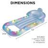 LED Pool Lounge – Inflatable Light-Up Floating Lounger with Waterproof Color-Changing LEDs