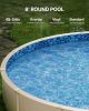 8-ft Round Above Ground Pool Liner, Overlap Pool Liners, Standard Gauge Vinyl, 48-to-54inch Wall Height