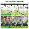 Upgraded Drip Irrigation System Kit 75FT, Adjustable Misting Nozzles & Leak-Proof Design for Garden Greenhouse Outdoor Plants