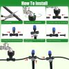 Upgraded Drip Irrigation System Kit 75FT, Adjustable Misting Nozzles & Leak-Proof Design for Garden Greenhouse Outdoor Plants