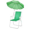 Folding Beach Chair with Umbrella for Adults, Lightweight Porable Camping Chair with 265lbs Capacity for Travel Picnic Concert & Outdoor Activities