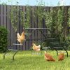 Chicken Coop Perches with Adjustable Swing, 10 Roosting Bars, for Backyard, Farm