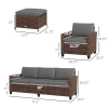 Pieces Patio Furniture Set