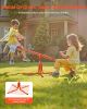 Kids Seesaw, 100 lbs Load Capacity per Seat, Sit and Spin Teeter Totter with 4-prong Support Legs, Kids Outdoor Playground Equipment