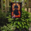 Black Standard Poodle Witchy Halloween Garden Flag Mailbox Flag Decorative Yard Flag Banner Outside Patio Artwork Yard Flower Beds, Garden Size