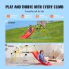 Climbing Dome, for Kids 3 to 9 Years Old, 8FT Geometric Dome Climber with Slide,Jungle Gym Supports 600LBS and Easy Assembly, with Climbing Grip