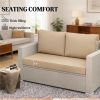 2 terrace furniture cushions, outdoor sofa cushions, sofa cushions, beige (cushion only)