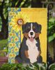 Summer Sunflowers Bernese Mountain Dog Garden Flag Mailbox Flag Decorative Yard Flag Banner Outside Patio Artwork Yard Flower Beds, Garden Size