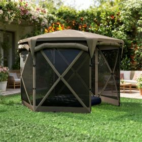 Pop up sunshade, pavilion, carport, brown
