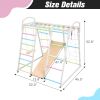 Colorful Multi-Function Steel-Wood Climbing Frame - Colorful