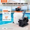 Sand Filter Pump for Above Ground Pools, 12-inch, 3000 GPH