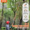 Manual Pole Saw, 7.3-27 ft Extendable Tree Pruner, Sharp Steel Blade High Branches Trimming
