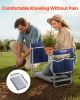 Garden Kneeler 11" EVA Pad 2 in 1 Folding Garden Stool Heavy Duty Garden Bench