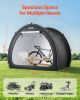 Outdoor Bike Storage Tent Fan-Shaped Waterproof Bike Tent for 4 to 5 Bikes