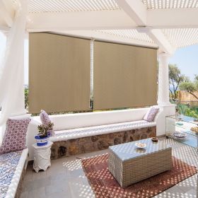 6'X6' sesame-colored HDPE spliced roller shutter