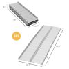 Aluminum Wheelchair Ramp, 8ft, Foldable, Textured for Home Access, Steps, Doorways, Silver