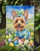 Silky Terrier Easter Egg Hunt Garden Flag Mailbox Flag Decorative Yard Flag Banner Outside Patio Artwork Yard Flower Beds, Garden Size, Multicolor