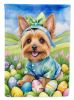 Silky Terrier Easter Egg Hunt Garden Flag Mailbox Flag Decorative Yard Flag Banner Outside Patio Artwork Yard Flower Beds, Garden Size, Multicolor