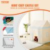 VEVOR Kids Play Tent, Kids Tent for Kids 1-5 Years Old, Toddler Tent with Mat and Tent Lamp, Tent for Kids with Windows for Indoor and Outdoor