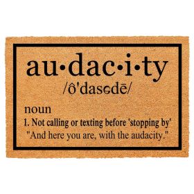 Heavy Duty Natural Coir Welcome Doormat for Front Porch Entryway, Non-Slip Durable Outdoor Mat with Funny Housewarming Gift Design