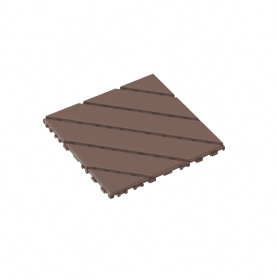Waterproof, Wear-resistant, DIY Assembly, Garden, Courtyard, Balcony,plastic Flooring-Six-square Puzzle Wood Grain-It Is Forbidden To Sell On The Temu (Option: Reddishbrown)