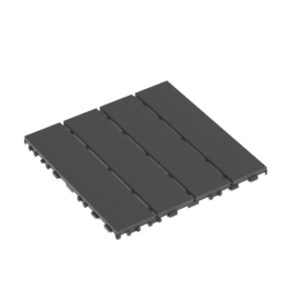Waterproof, Wear-resistant, DIY Assembly, Garden, Courtyard, Balcony,plastic Flooring-Long Four Stripes Of Wood Grain-It Is Forbidden To Sell On The T (Option: Dark gray)