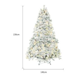 Christmas Tree PVC Artificial Snow Christmas Tree Mall Window Decoration Tree Cedar Christmas Tree Christmas Decoration Supplies (Option: JUZSSDS0952 white 230CM)
