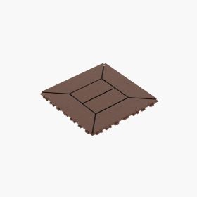 Waterproof, Wear-resistant, DIY Assembly, Garden, Courtyard, Balcony,plastic Flooring-It Is Forbidden To Sell On The Temu Platform (Option: Reddishbrown)