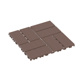 Waterproof, Wear-resistant, DIY Assembly, Garden, Courtyard, Balcony,plastic Flooring-Minor Eights Wood Grain-It Is Forbidden To Sell On The Temu Plat (Option: Reddishbrown)