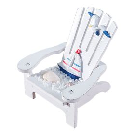 Beach Chair Home Decoration Creative Cute Ocean Beach Chair Ornament Wooden Craft Mini Miniature Kids Toy DecoraciÃ³n Hogar (Ships From: China, Color: E)